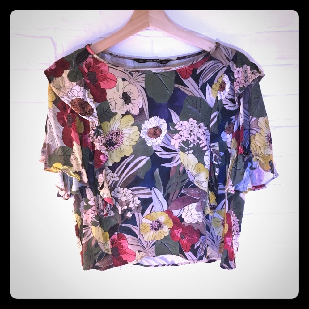 Zara Floral Printed blouse